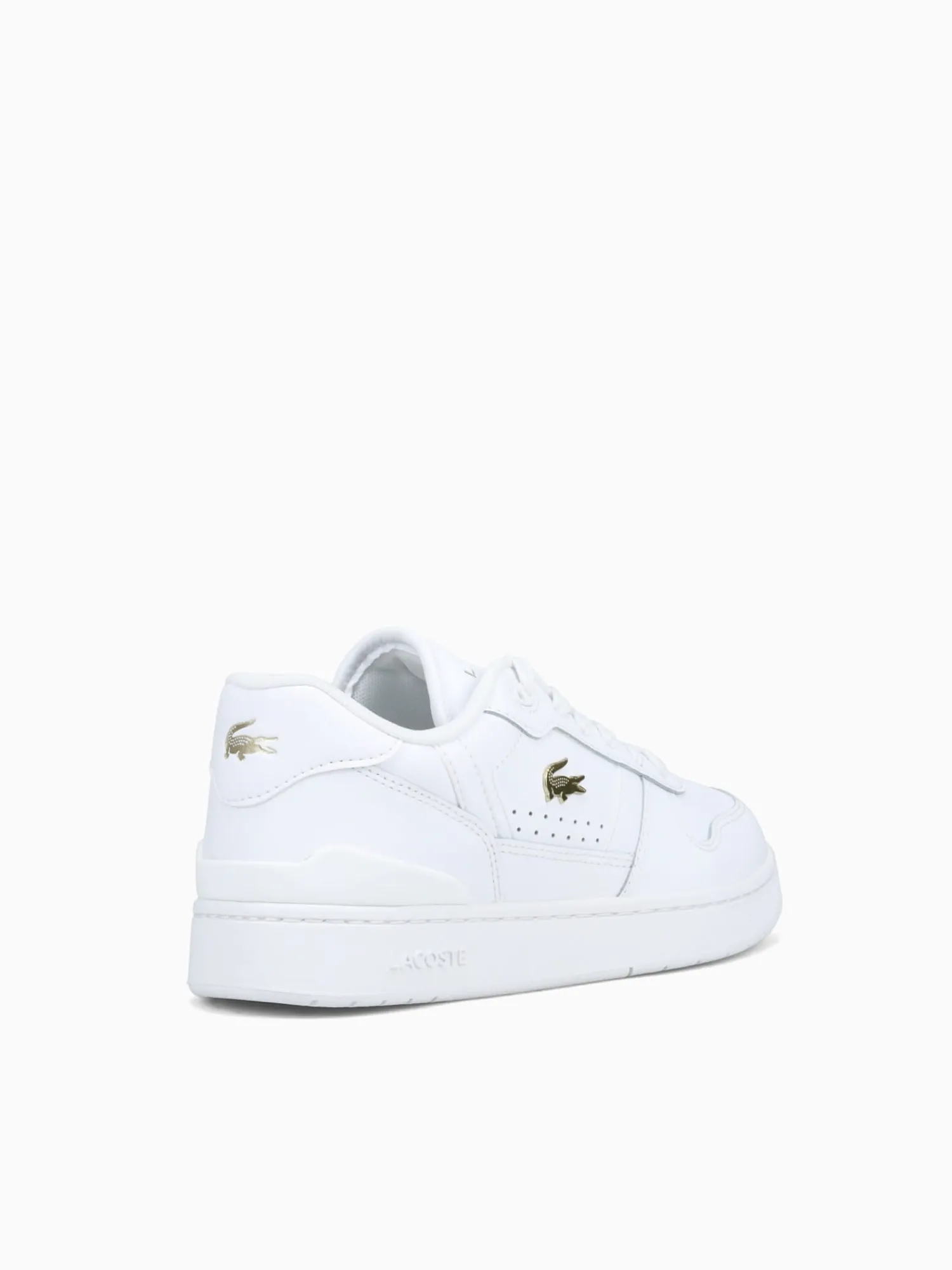 Outlet Lacoste tclip set 224 wht gold leather White Multi