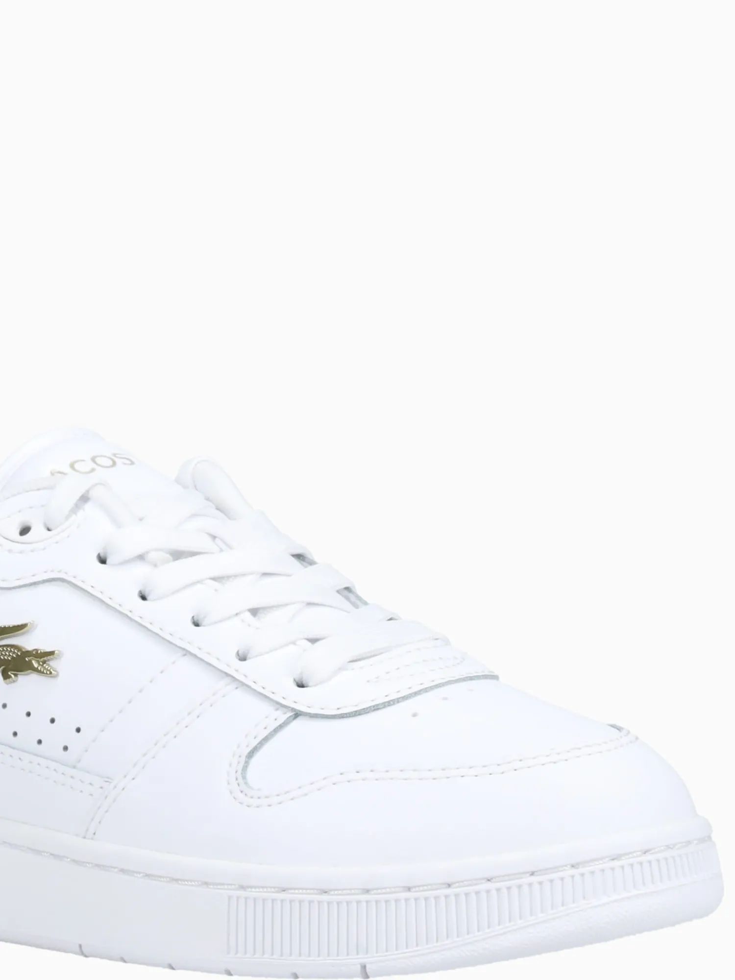 Outlet Lacoste tclip set 224 wht gold leather White Multi