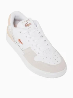 Outlet Lacoste tclip set 224 wht lt.pink leather White Multi
