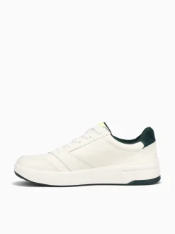 Fashion Keds the court offwhite green leather Off White