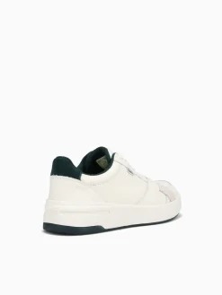 Fashion Keds the court offwhite green leather Off White