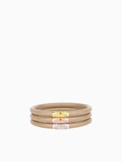 Online BuDhaGirl three kings all weather bangles (awb) - sand Light Brown