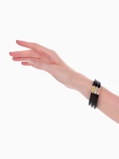 Hot BuDhaGirl three kings all weather bangles (awb) - Black