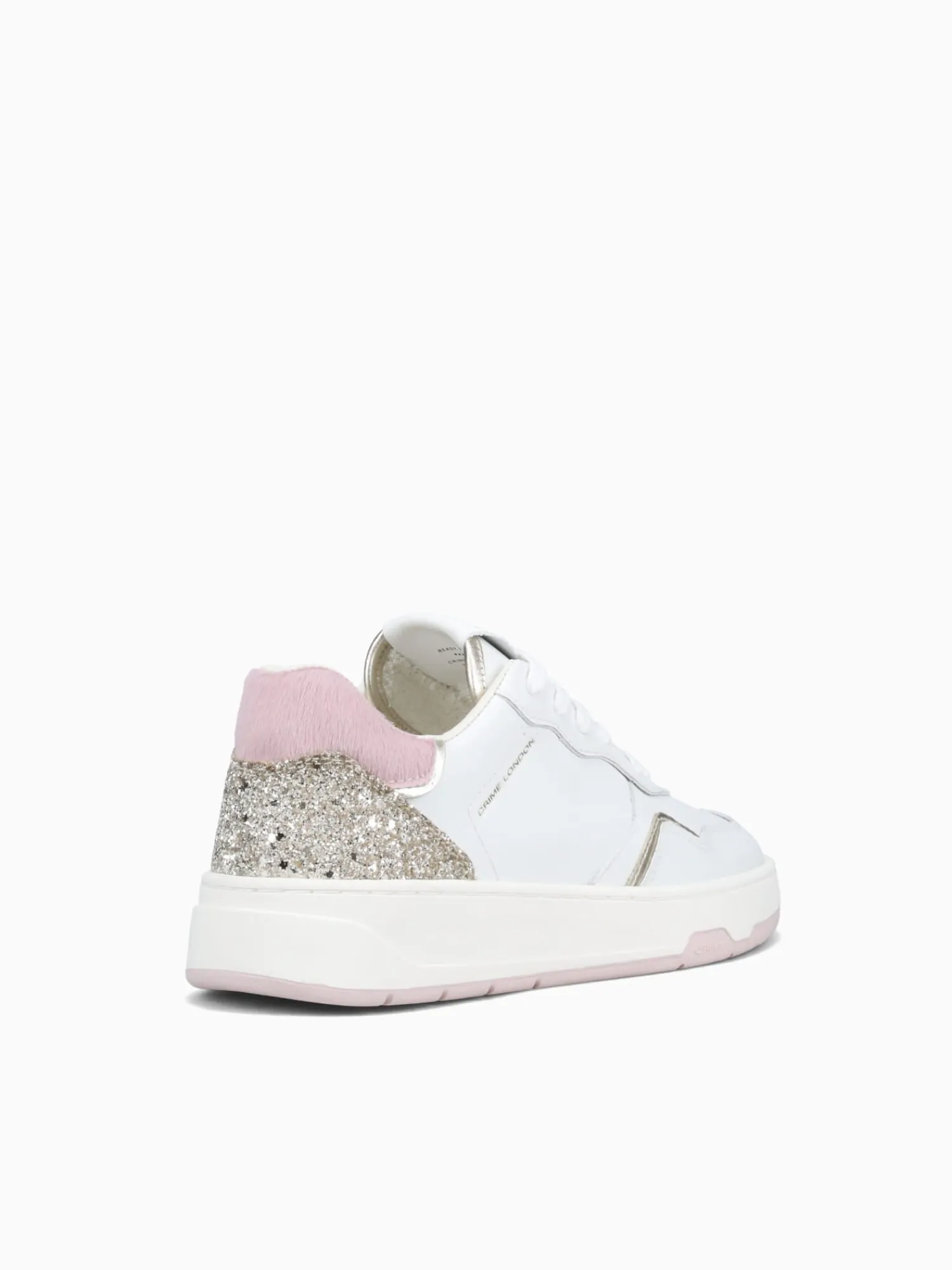 Outlet CRIME LONDON timeless 21301aa7 10 wht pink lea g White