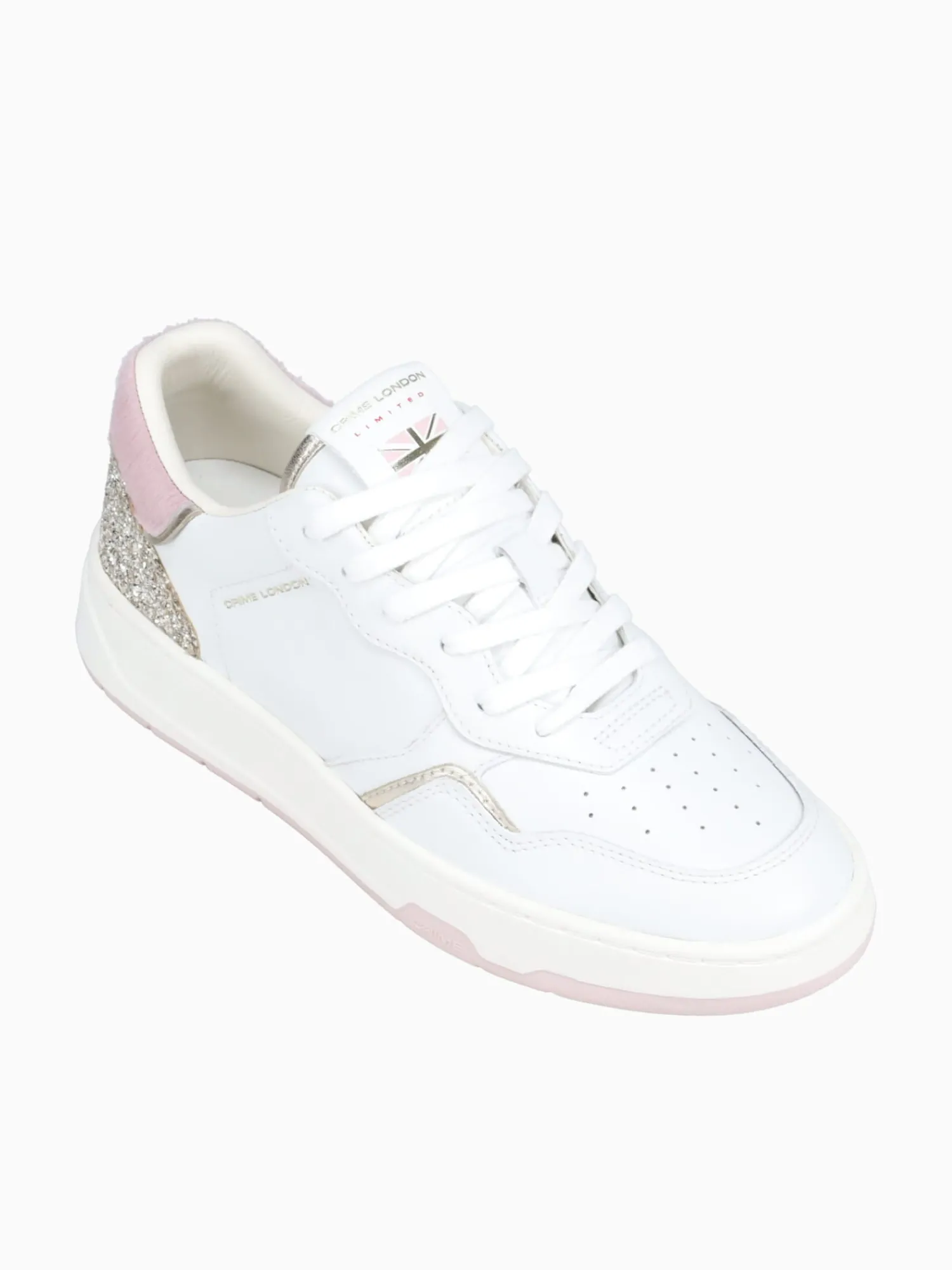 Outlet CRIME LONDON timeless 21301aa7 10 wht pink lea g White