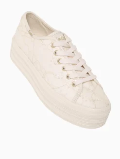 Discount Keds triple up lace cream lace cel Off White