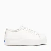 New Keds triple up gold leather White