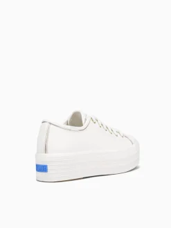 New Keds triple up gold leather White
