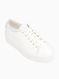 New Keds triple up gold leather White