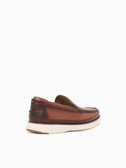 Online Florsheim tropic moc toe venetian chest lea Cognac