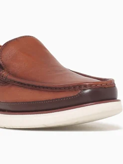 Online Florsheim tropic moc toe venetian chest lea Cognac