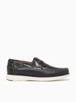 Clearance Florsheim tropics moc toe boat chestnut leath Navy