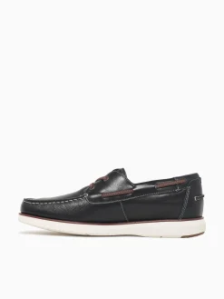 Clearance Florsheim tropics moc toe boat chestnut leath Navy