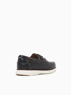 Clearance Florsheim tropics moc toe boat chestnut leath Navy