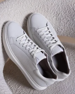 New Geox u deiven leather White