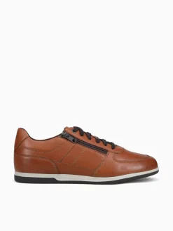 New Geox u renan leather Brown