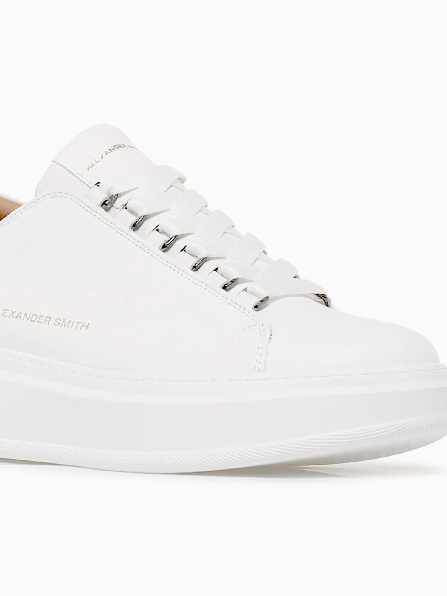 Hot ALEXANDER SMITH wembley man total leather White