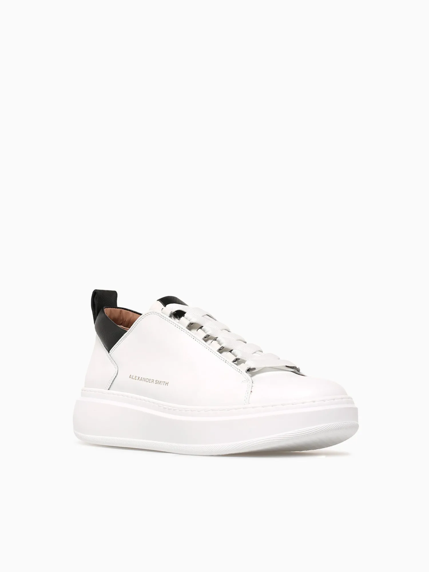 Discount ALEXANDER SMITH wembley man black leather White