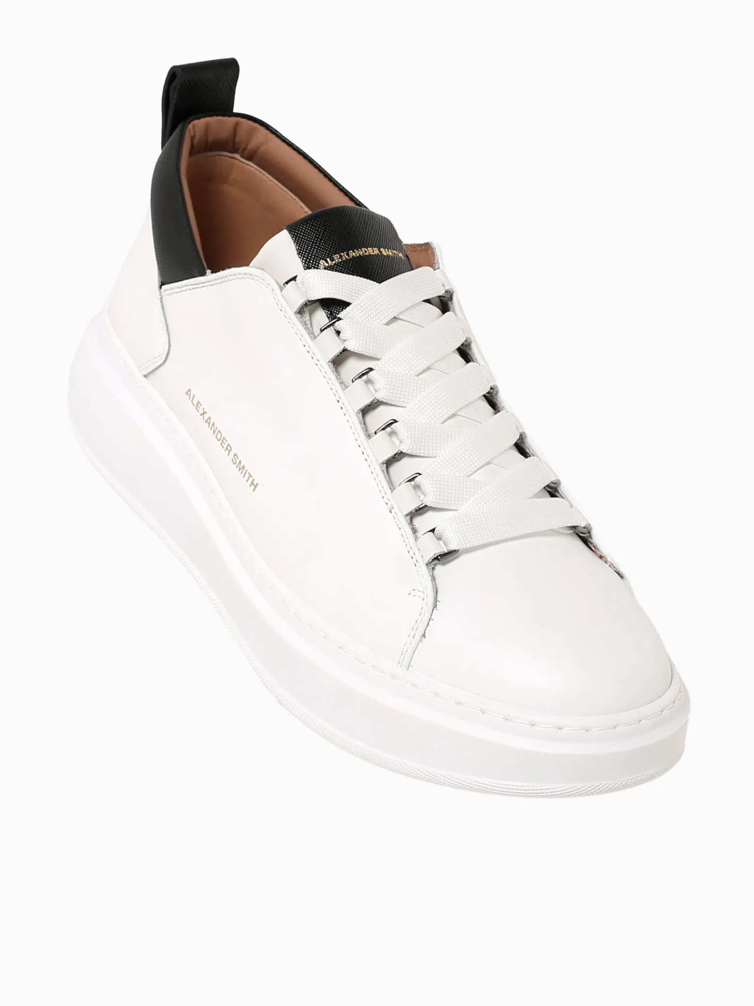 Discount ALEXANDER SMITH wembley man black leather White