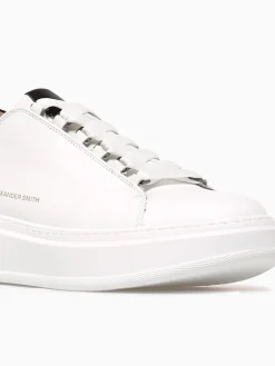 Discount ALEXANDER SMITH wembley man black leather White