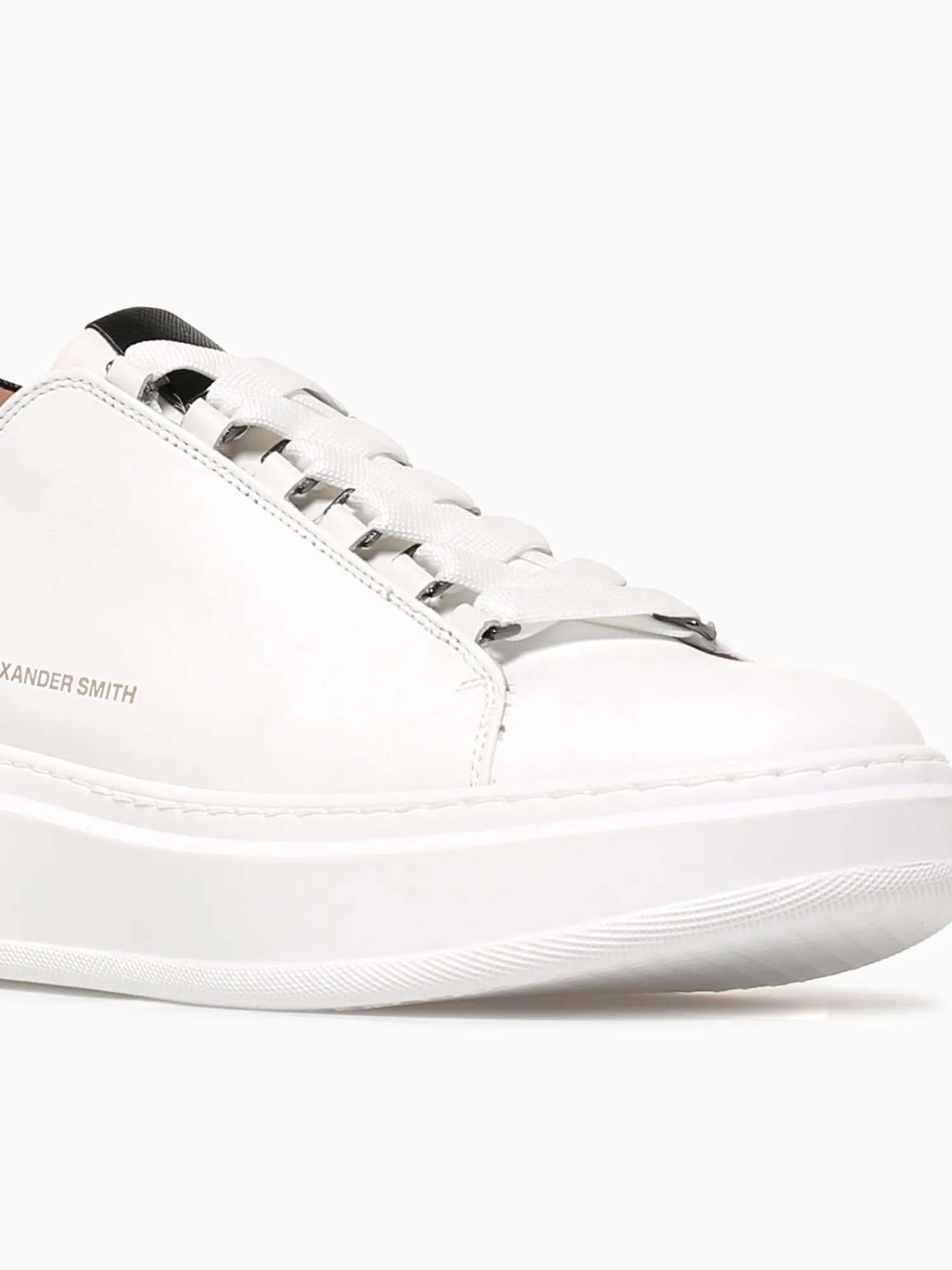 Discount ALEXANDER SMITH wembley man black leather White