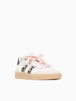 Sale CRIME LONDON wembley 20250pp7 10 wht leopard lea sde White