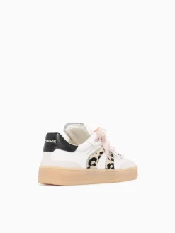 Sale CRIME LONDON wembley 20250pp7 10 wht leopard lea sde White