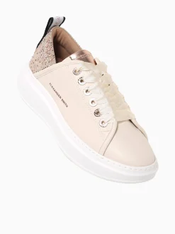 New ALEXANDER SMITH wembley woman cream leather Beige Multi