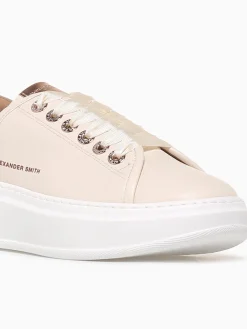 New ALEXANDER SMITH wembley woman cream leather Beige Multi