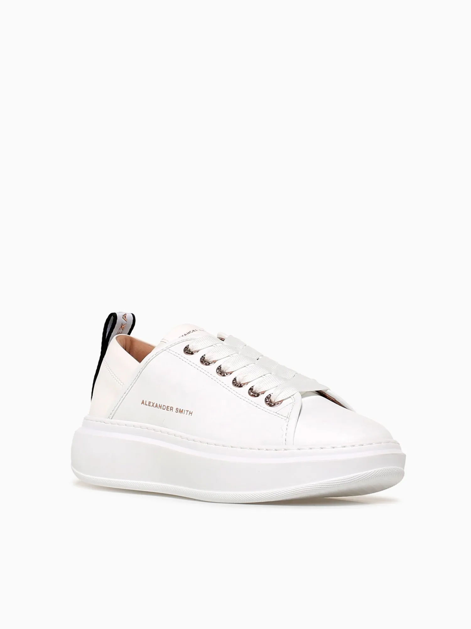 Discount ALEXANDER SMITH wembley woman total leather White