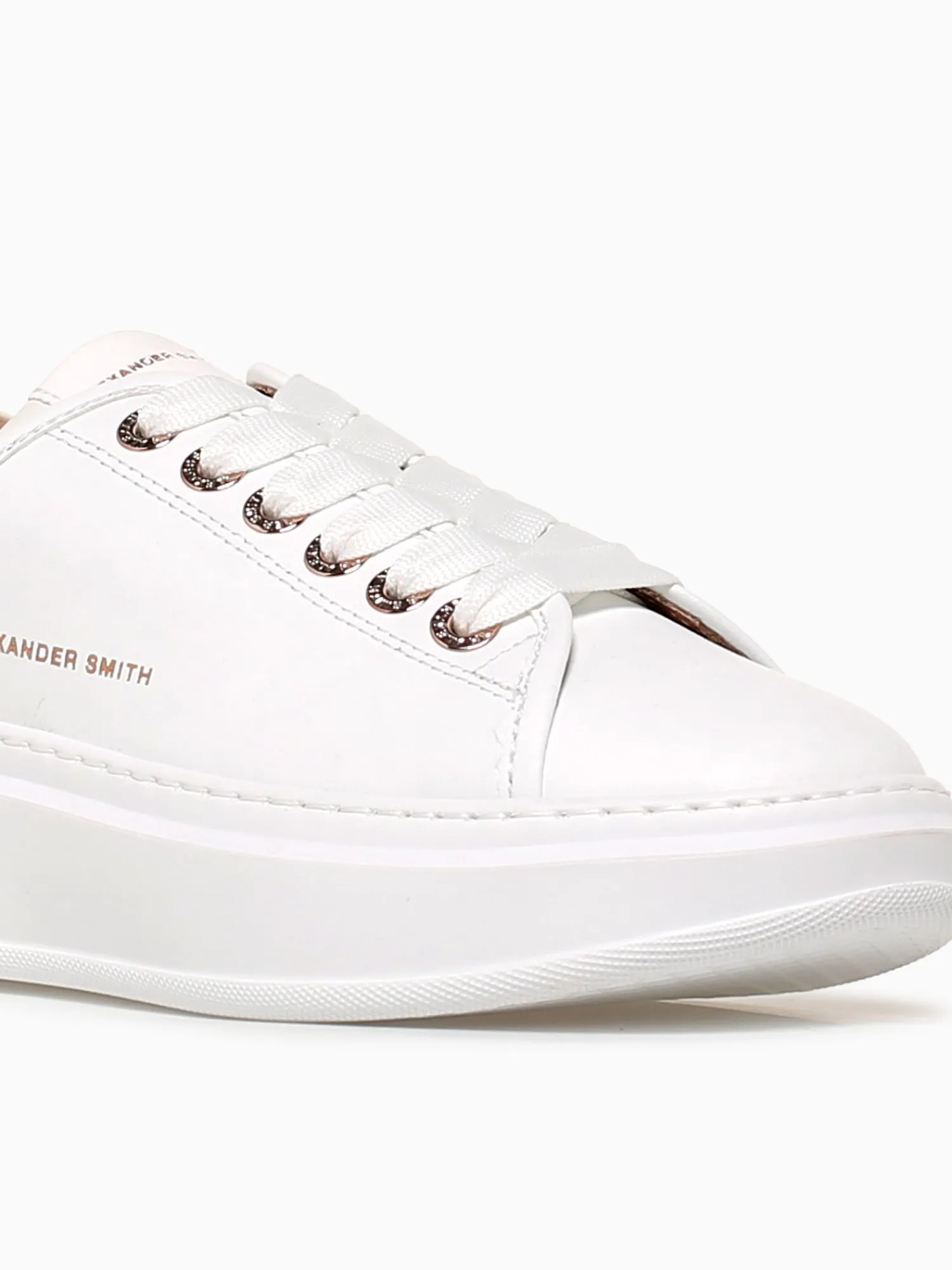 Discount ALEXANDER SMITH wembley woman total leather White