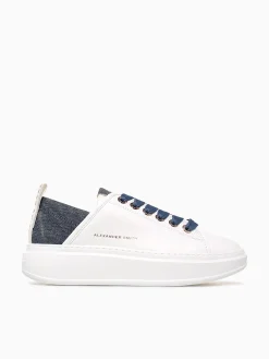 New ALEXANDER SMITH wembley woman white avio leather White Multi