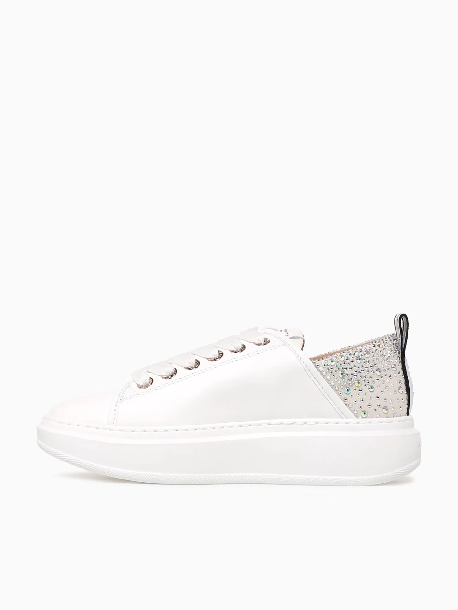Fashion ALEXANDER SMITH wembley woman white iride azure leather White Pearl