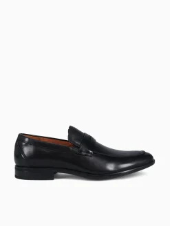 Clearance Florsheim zaffiro moc toe penny loafer blk leather Black