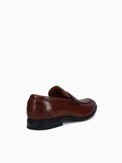 Hot Florsheim zaffiro moc toe penny loafer lea Cognac